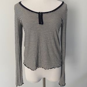 SO B&W Striped Top